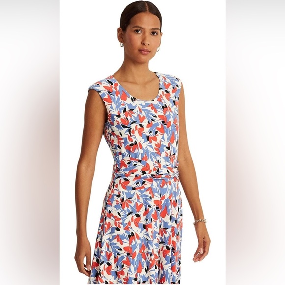 Lauren by Ralph Lauren Colorful Sleeveless Dress NWT - Picture 4 of 9